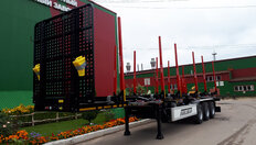 Полуприцеп-сортиментовоз STEELBEAR PT-24L — передняя часть и опоры