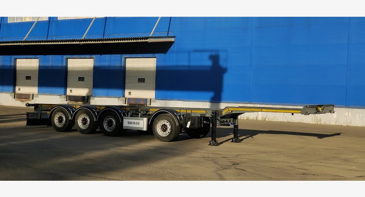 Полуприцеп-контейнеровоз BRAVER BK-440D — боковой вид